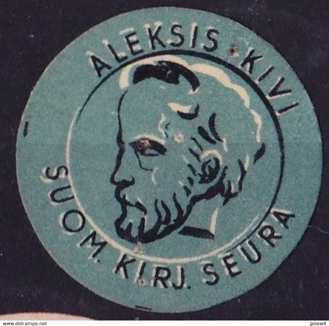 25859# ALEKSIS KIVI SUOM KIRJ SEURA VIGNETTE CINDERELLA FINLANDE SUOMI FINLAND - Errors, Freaks & Oddities (EFO)