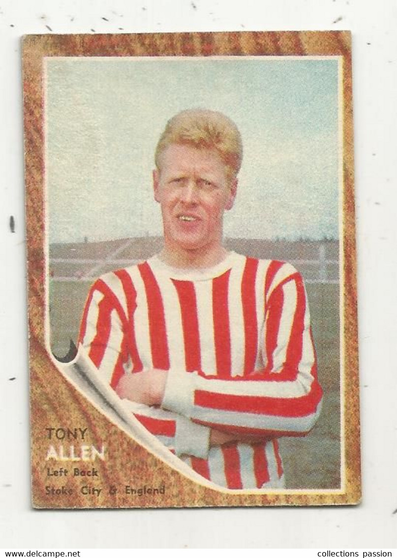 Trading Card , A&BC , England, Chewing Gum, Serie: Make A Photo , Année 60 , N° 34, TONNY ALLEN, Stoke City - Tarjetas