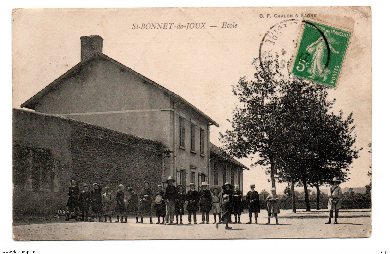 Saint Bonnet De Joux - L'Ecole - CPA° - Gk - Sonstige & Ohne Zuordnung