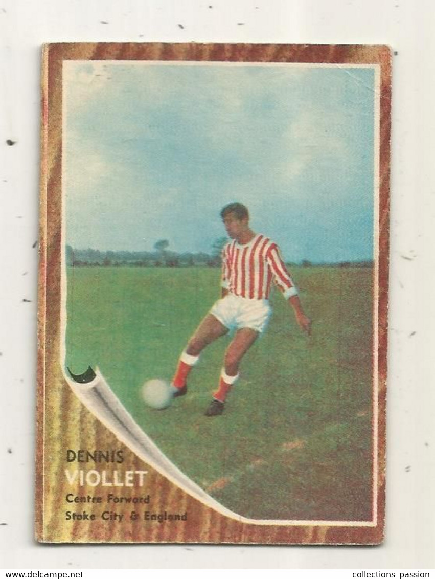 Trading Card , A&BC , England, Chewing Gum, Serie: Make A Photo , Année 60 , N° 105, DENNIS VIOLLET, Stoke City - Tarjetas