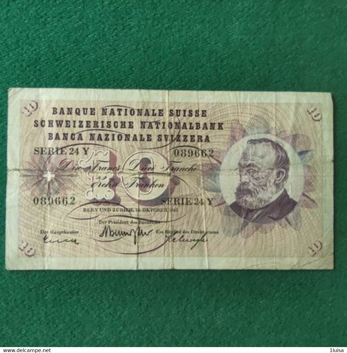 Svizzera 10 Francs 1961 - Suisse