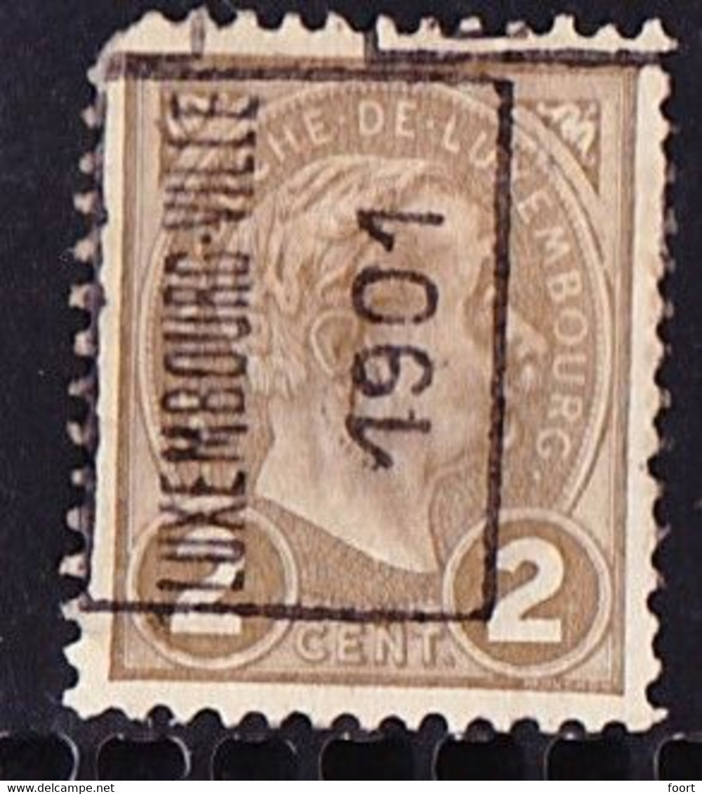 Luxembourg 1901 Prifix Nr. 3A Hoekje Linksboven - Voorafgestempeld