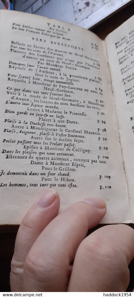 les oeuvres de monsieur de VOITURE THOMAS JOLLY 1672