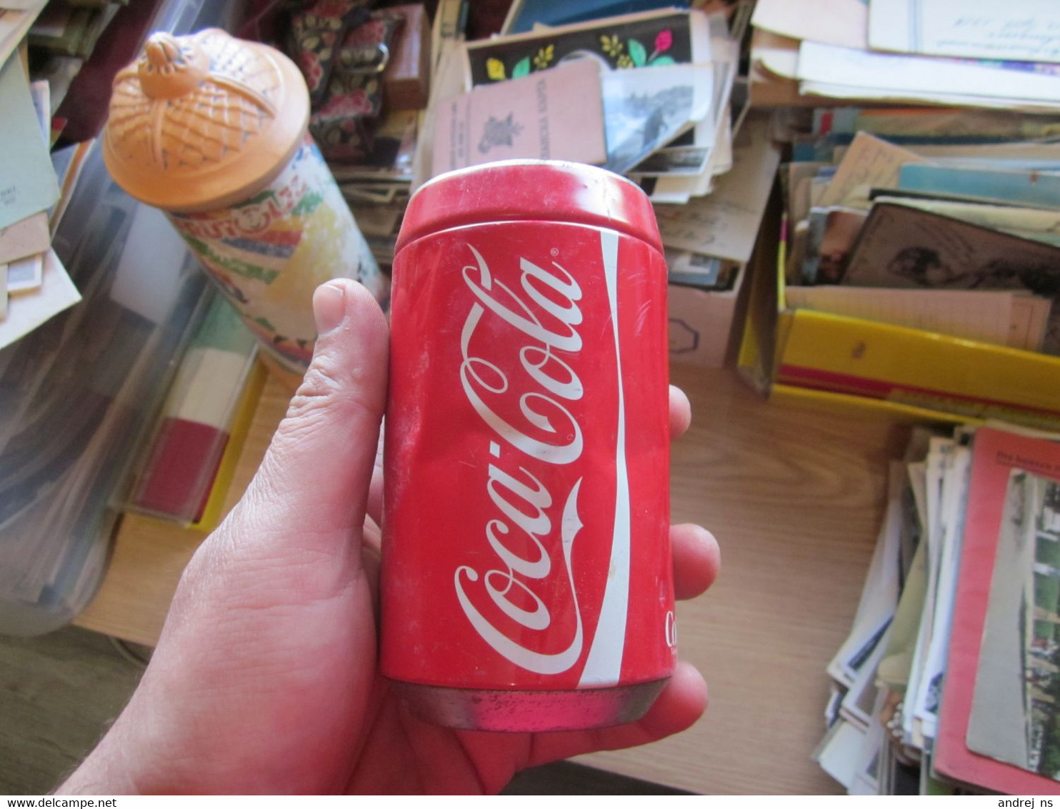 Coca Cola Piggy Bank, Tin - Other & Unclassified