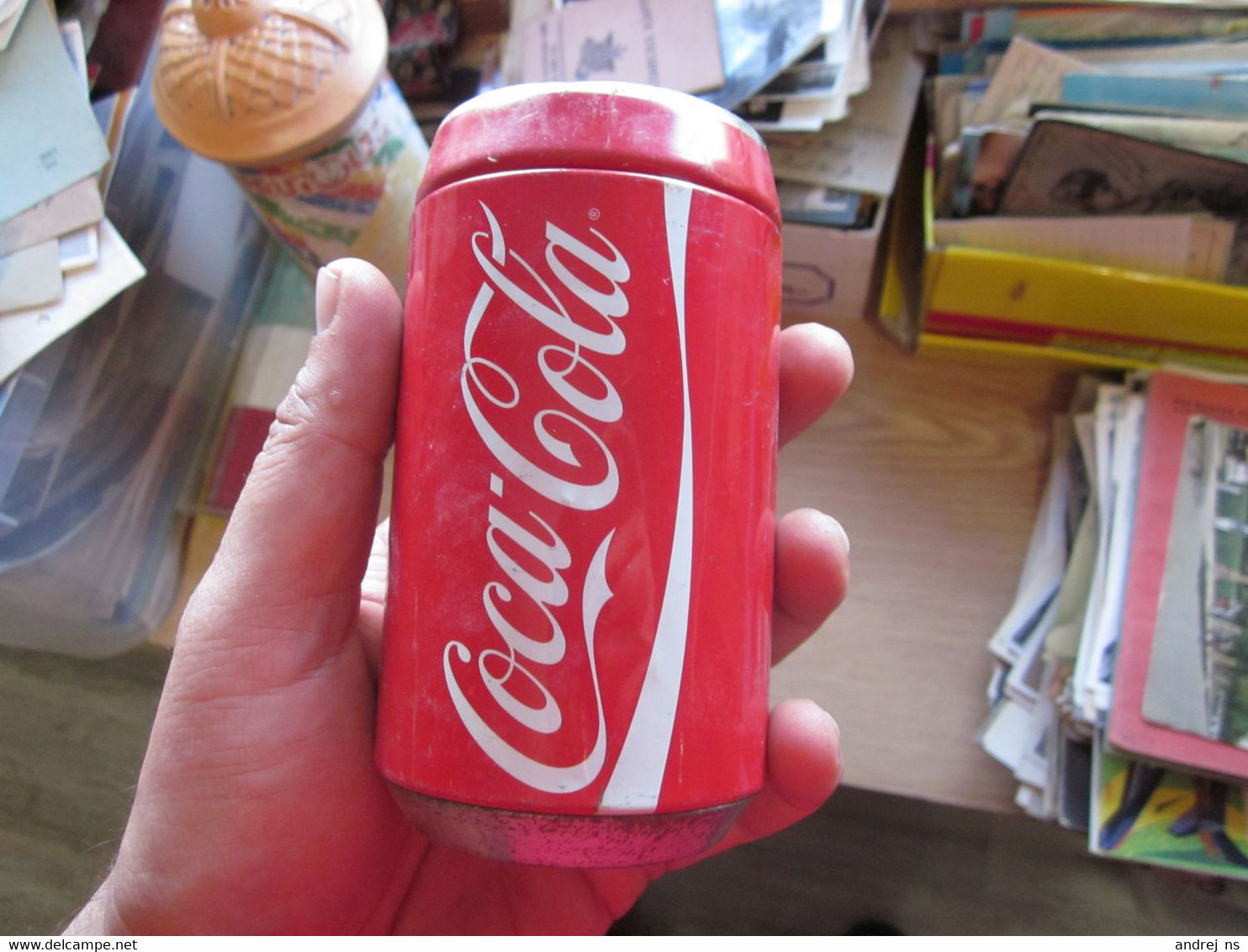 Coca Cola Piggy Bank, Tin - Andere & Zonder Classificatie