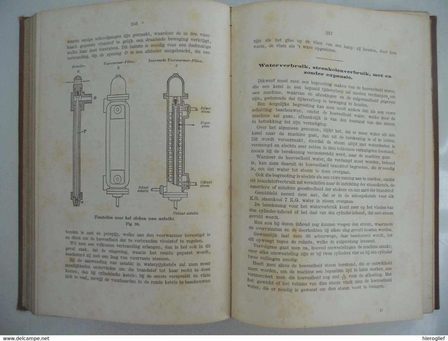 PRACTISCH REKENBOEK EN HANDELEIDING VOOR HET ONDERSWIJS IN DE STOOMWERKTUIGKUNDE door J.C. Graue