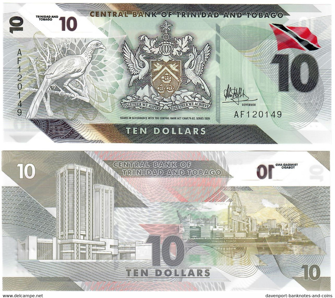 Trinidad And Tobago 10 Dollars 2020 UNC - Trinité & Tobago