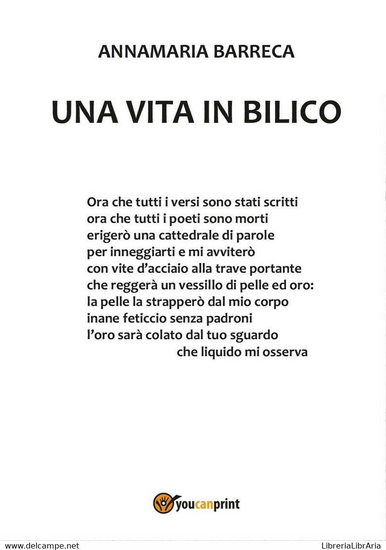 Una Vita In Bilico	 Di Annamaria Barreca,  2016,  Youcanprint - Poésie