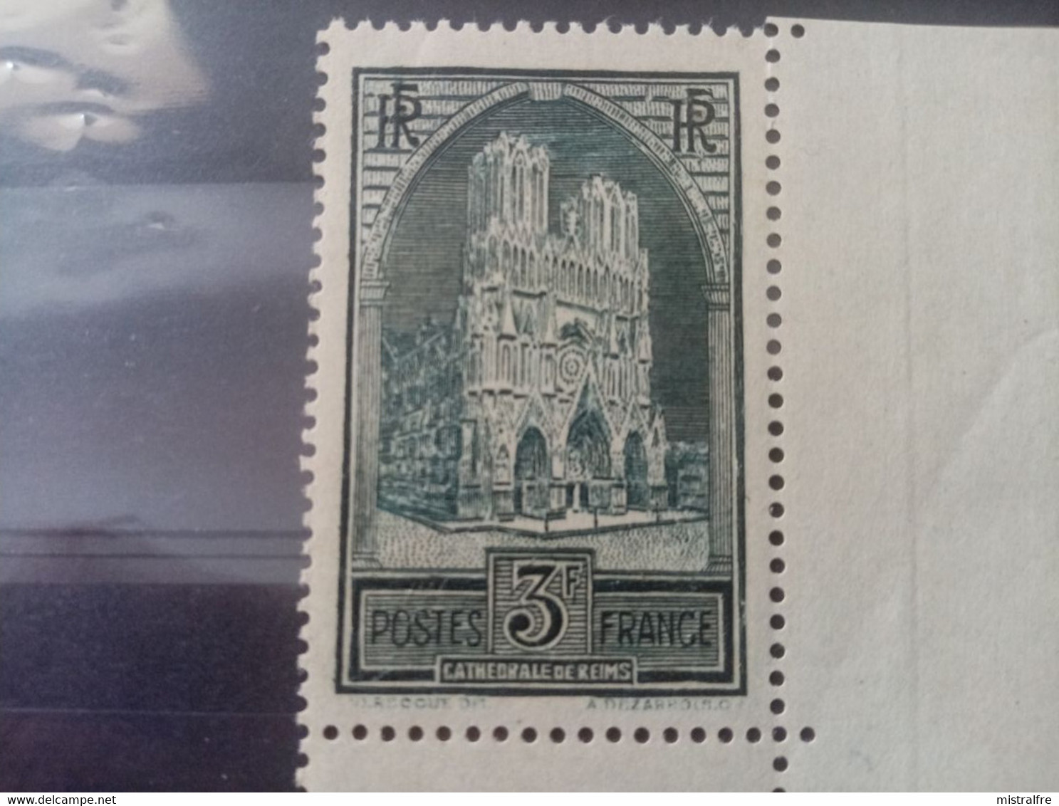 FRANCE . 1929 . N° 259 Type II ."  Cathédrale De REIMS ".  NEUF SANS Charnière . Côte YT 2023 : 350,00 € - ....-1929