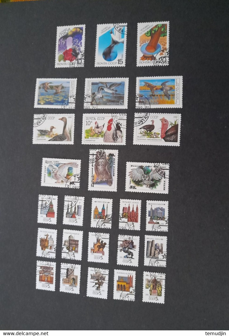 U.R.S.S.  1989 à 1991: 3 Années Complétes Yv. Timbres Oblitérés° Avec Blocs - Annate Complete