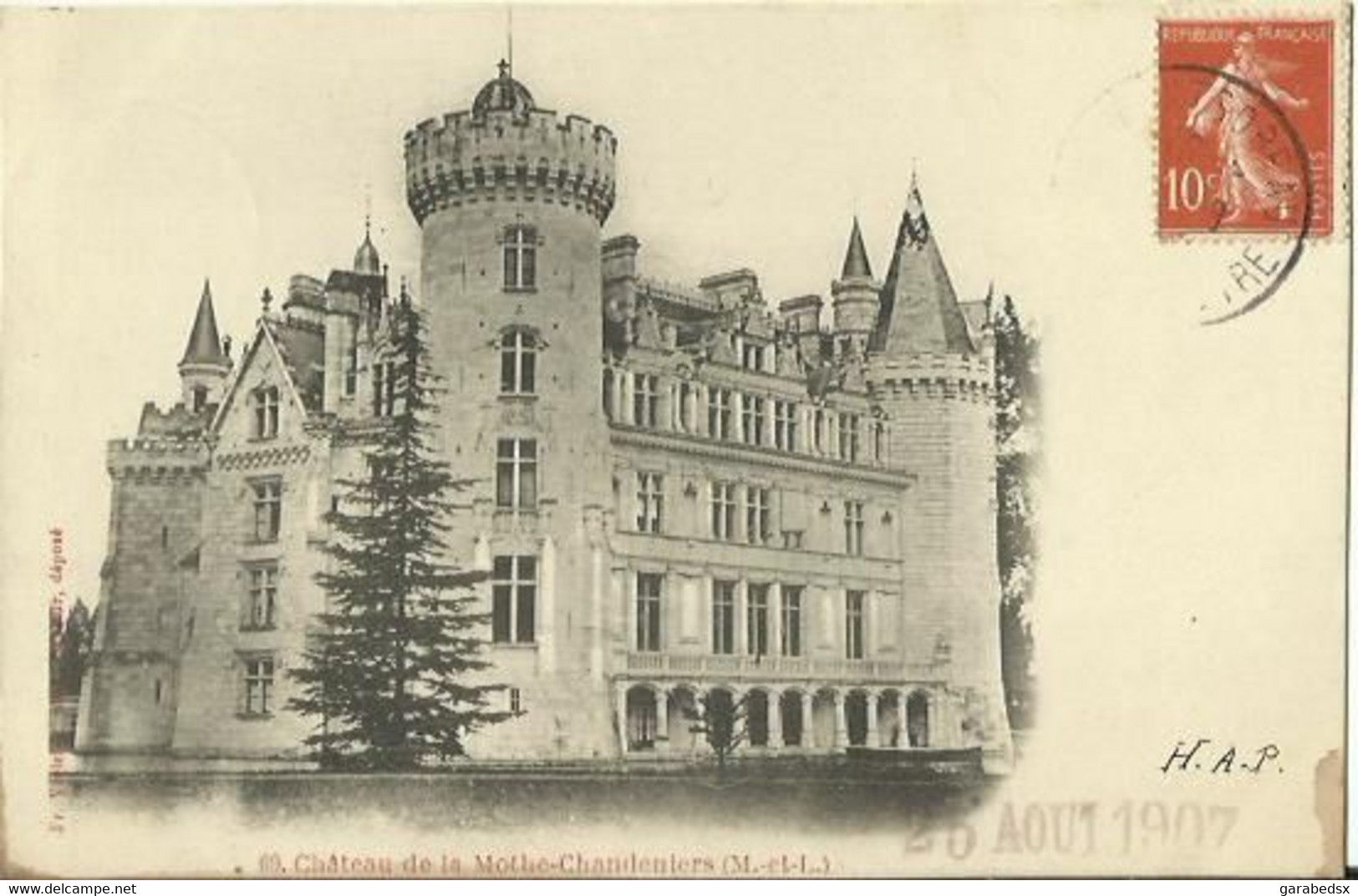 CPA Du Château De La Mothe-Chandeniers (Fr. Voeleker, Photo). - Otros & Sin Clasificación