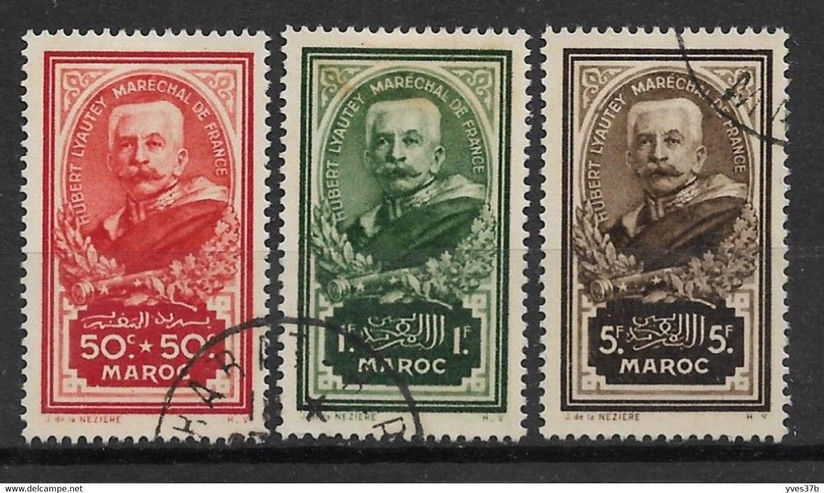 MAROC N°150/152 Oblitéré - TTB Parfait - Used Stamps
