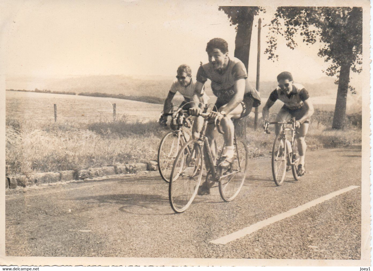 Photo 13/18 Course De Vélos Années 50 ,Macron Photo CV 19ème Gobillot - Cyclisme