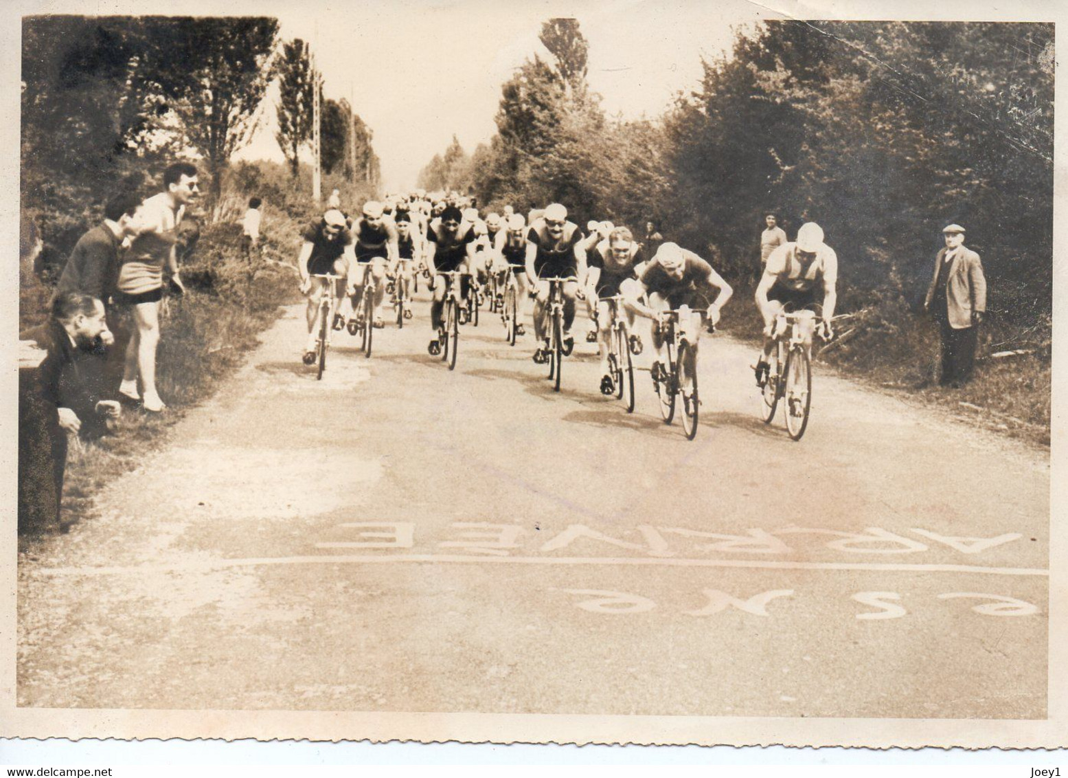 Photo 13/18 Course De Vélos Années 50 ,Macron Photo CV 19ème Gobillot - Ciclismo