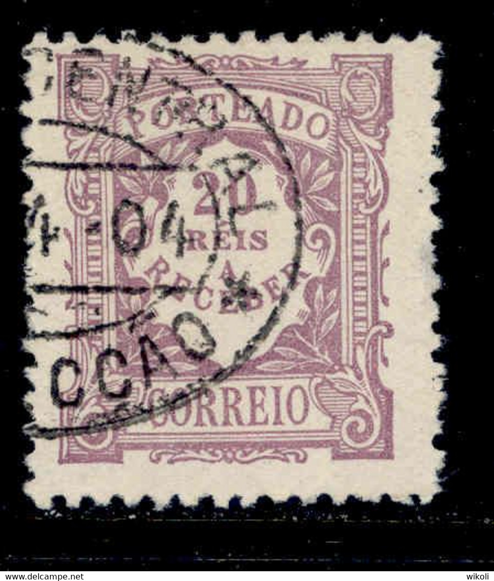 ! ! Portugal - 1904 Postage Due 20 R - Af. P 09 - Used - Gebraucht