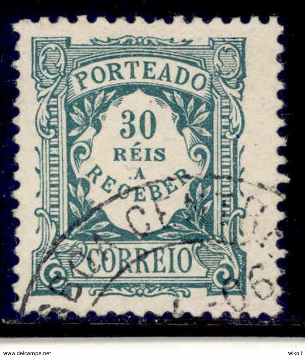 ! ! Portugal - 1904 Postage Due 30 R - Af. P 10 - Used - Oblitérés