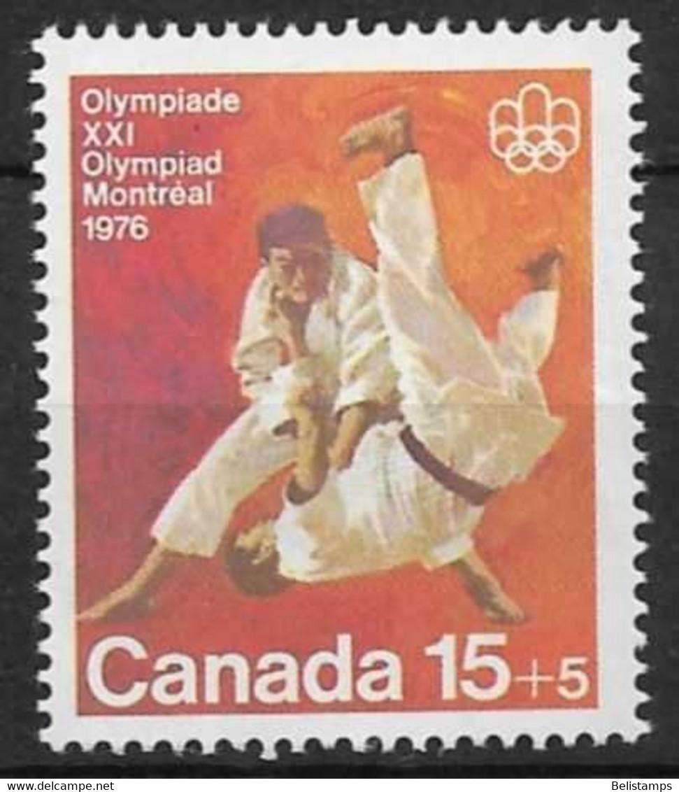 Canada 1975. Scott #B9 (MNH) Montreal Olympic Games, Judo - Used Stamps