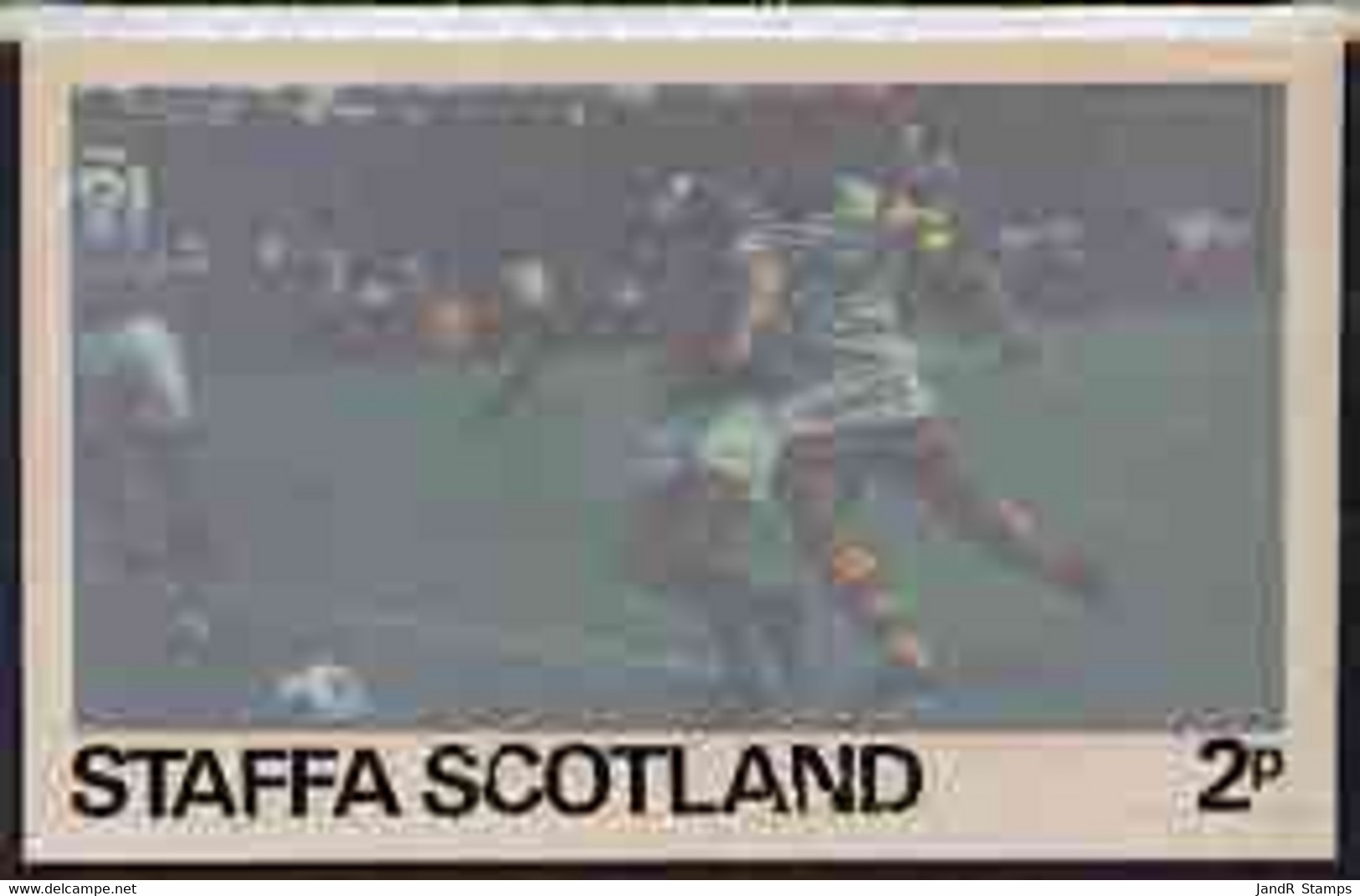 Staffa - Football Original Composite Artwork For 2p Value Comprising Coloured Photograph Board 6€" X 4", Inscription & V - Local Issues