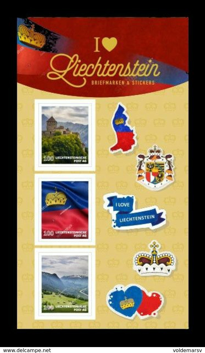 Liechtenstein (dieMarke) 2020 #149/51 I Love Liechtenstein. Castle. Flag. Mountains. Map. Coat Of Arms MNH ** - Nuovi