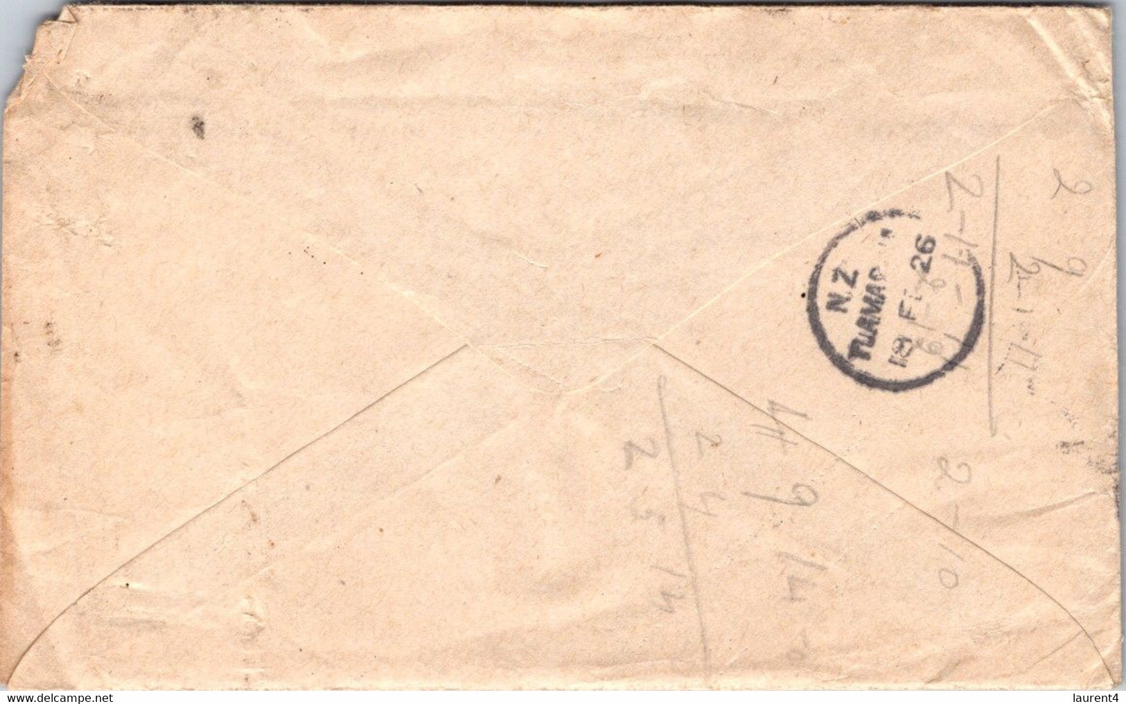 (3 A 18) New Zealand Postmark On Cover (1 Cover)  Letter 9with Content) 1926 - Brieven En Documenten