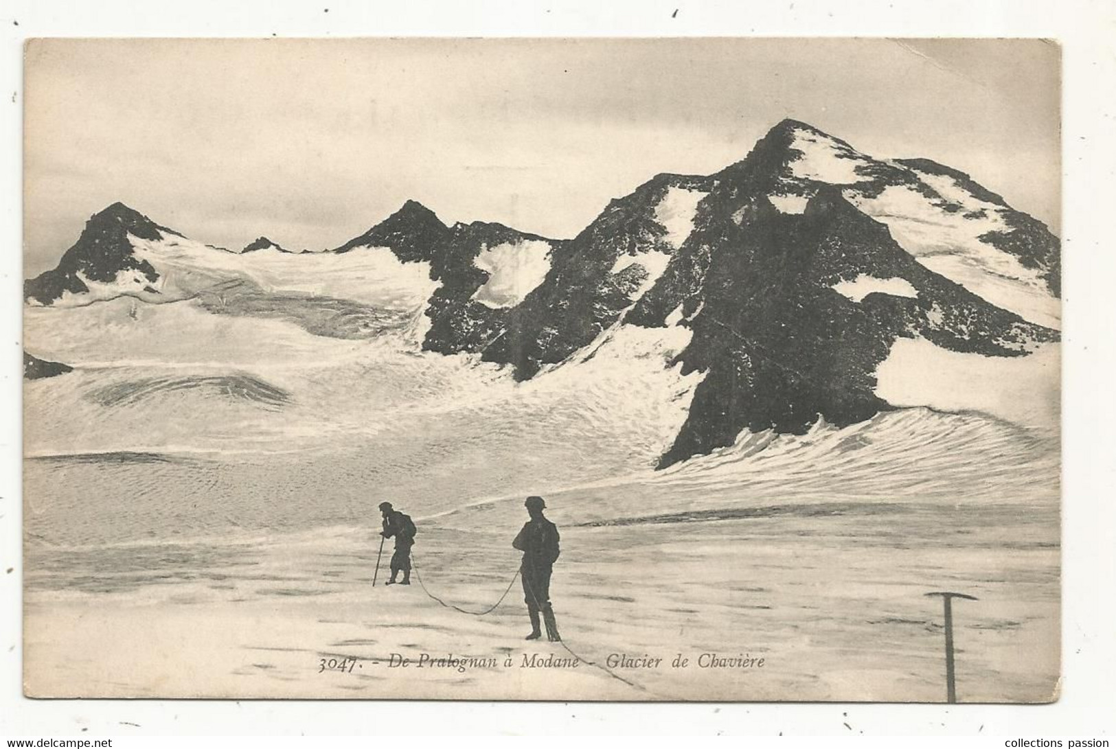 Cp , Sports, Alpinisme, De PRALOGNAN à MODANE ,glacier De CHAVIERE ,73 , Savoie ,vierge - Mountaineering, Alpinism