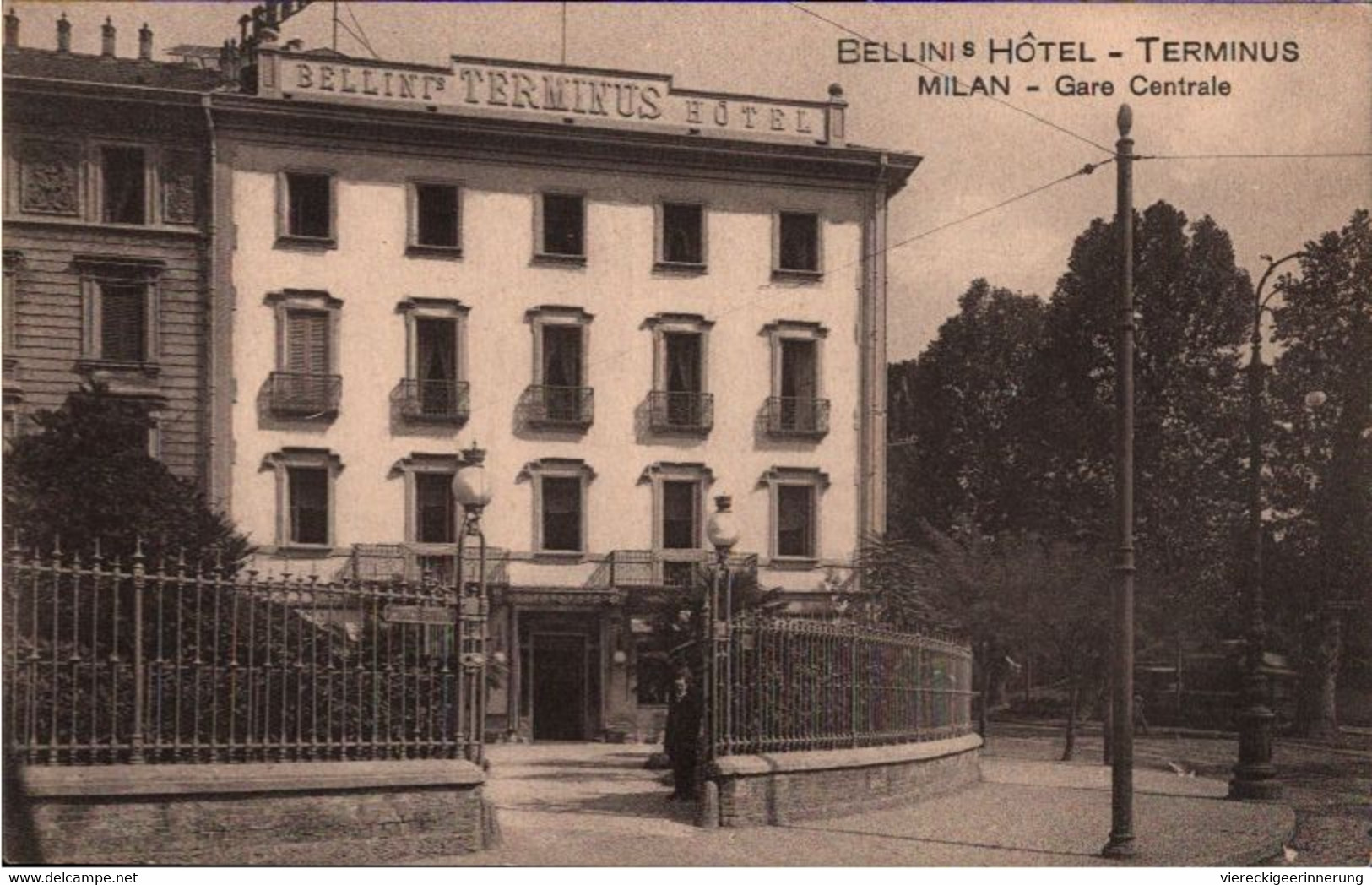 ! Milano, Mailand, Bellinis Hotel Terminus, Alte Ansichtskarte, Italien - Milano (Milan)