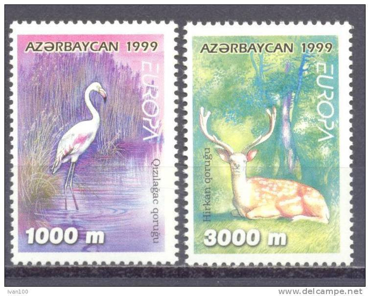1999. Azerbaijan, Europa 1999, 2v, Mint/** - Azerbaïdjan