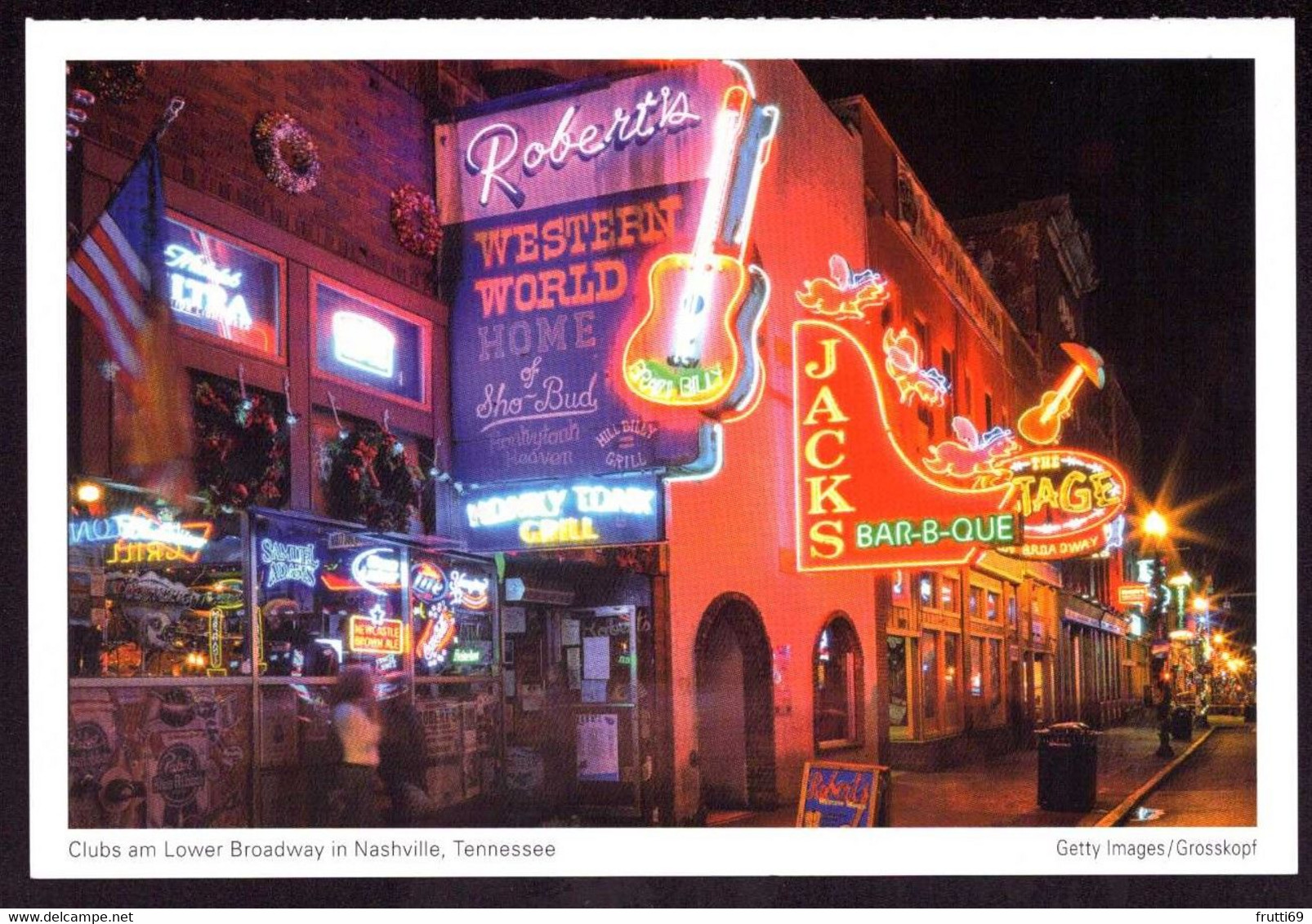 AK 000626 USA  - Tennessee - Nashville - Clubs Am Lower Broadway - Nashville