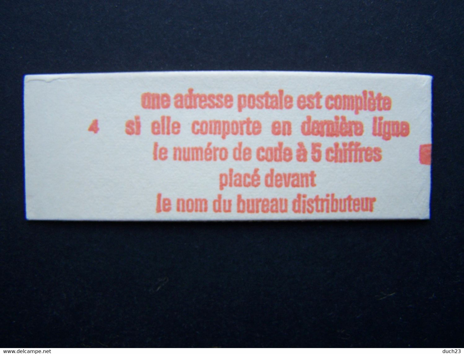 1816-C2 CONF. 4 CARNET FERME 10 TIMBRES MARIANNE DE BEQUET 0,80 ROUGE CODE POSTAL - Other & Unclassified