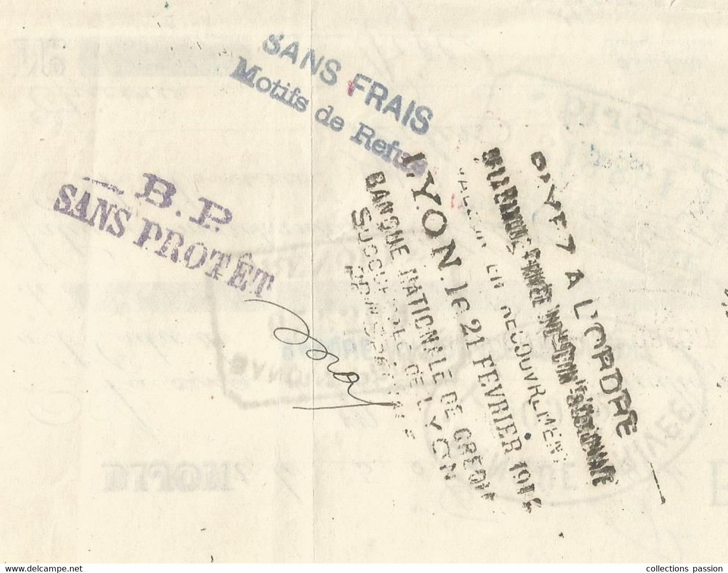 Lettre De Change, Mandat, Moutarde , Alexandre Truchot ,DIJON ,1914 , 2 Scans , Frais Fr 1.65 E - Lettres De Change