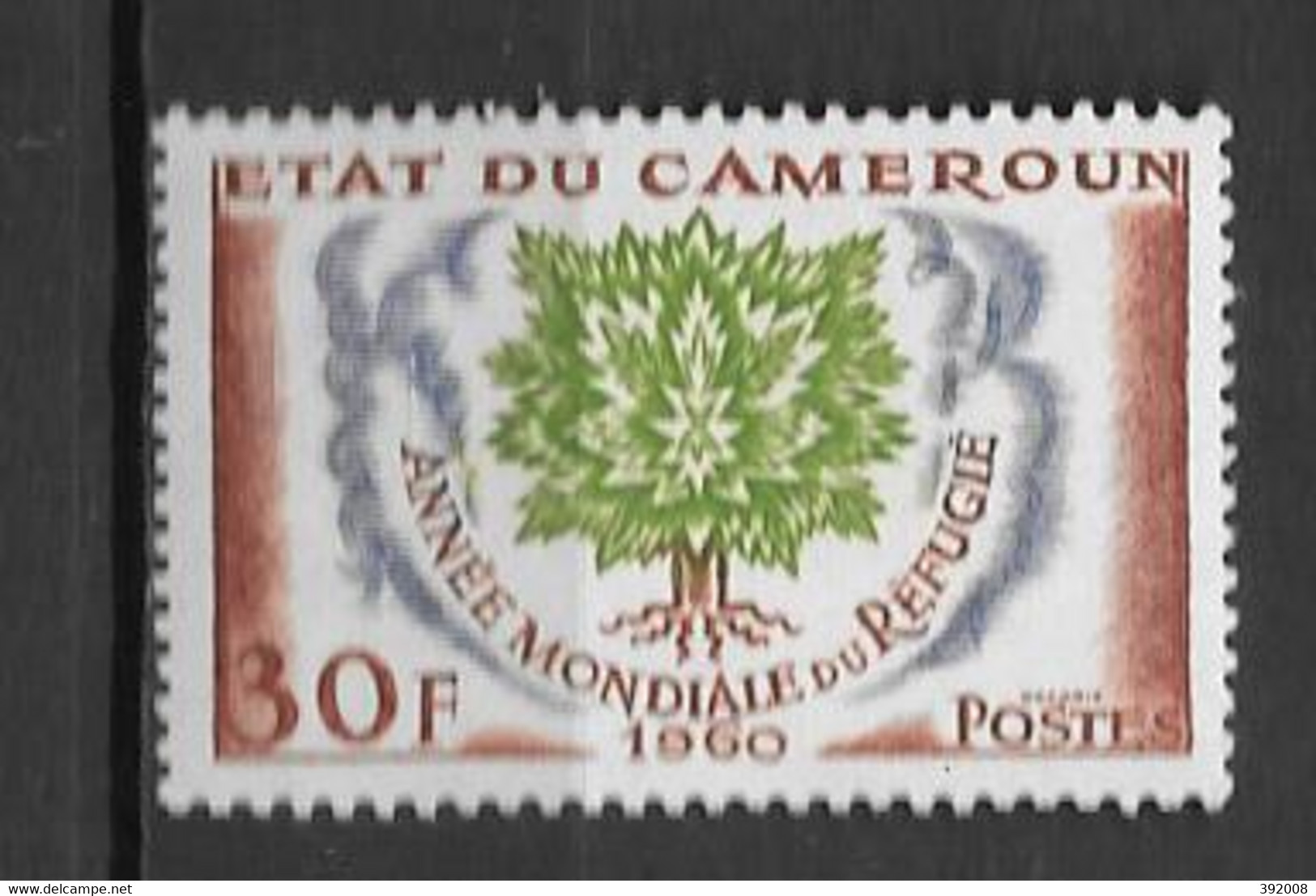 1960 - N° 312**MNH - Année Du Réfugié - Cameroun (1960-...)