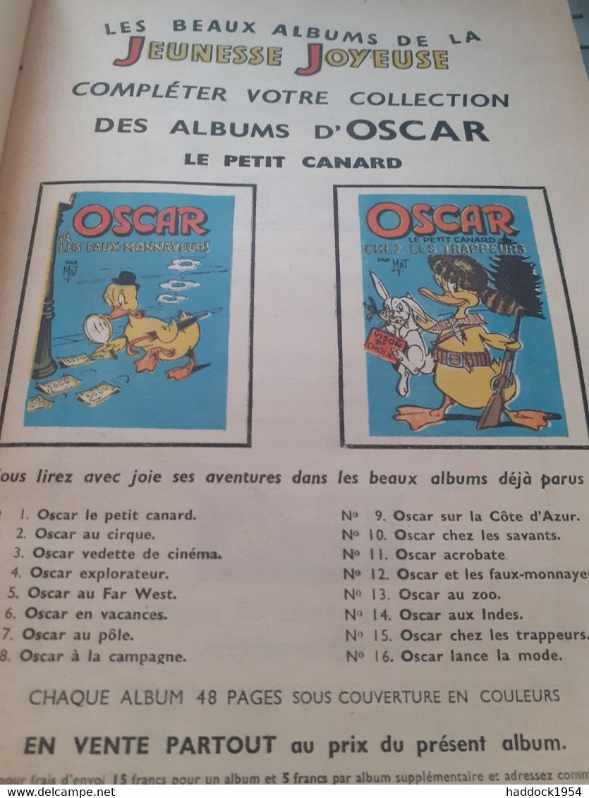 Oscar Le Petit Canard Au Pôle MAT Société Parisienne D'édition 1959 - Oscar
