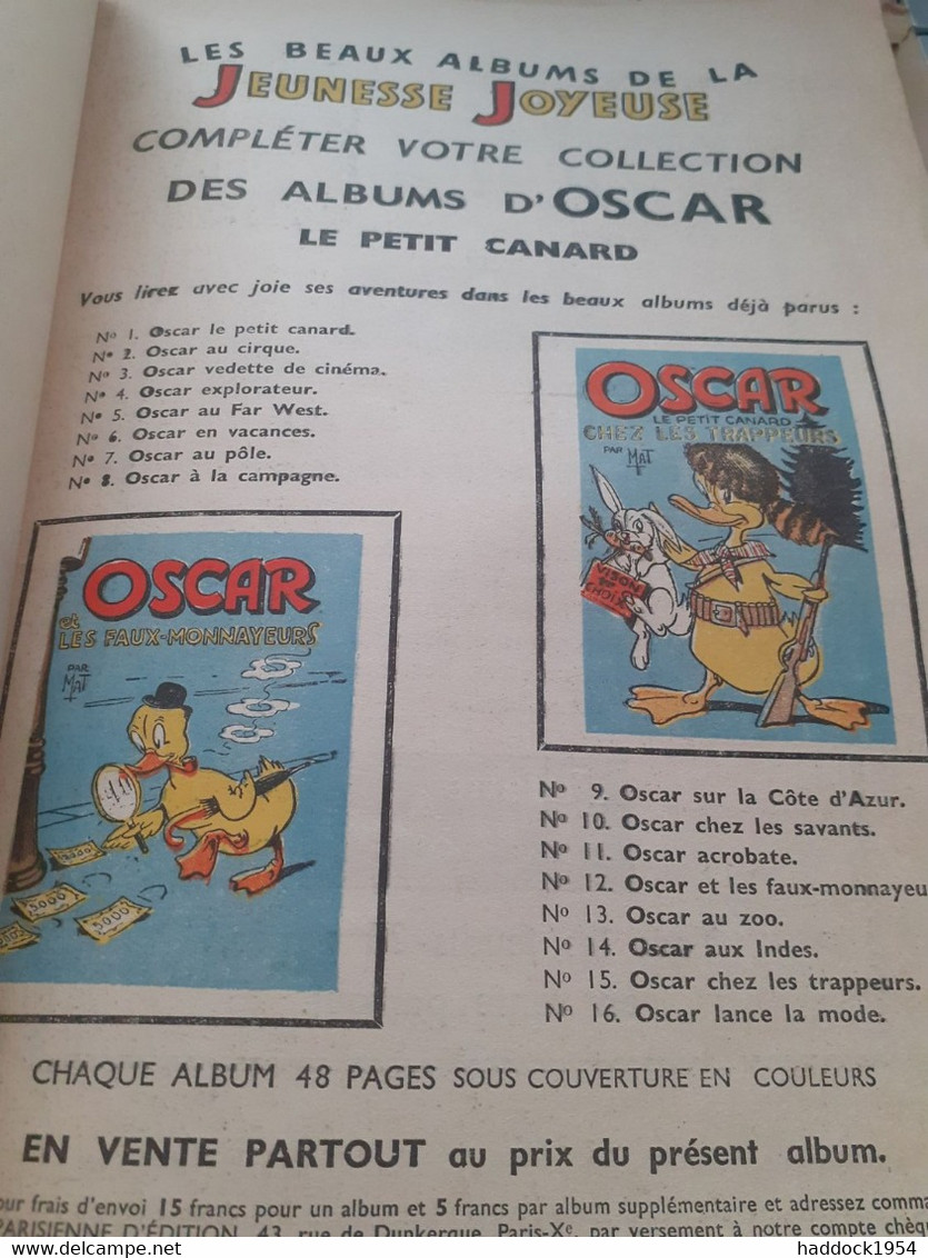 Oscar Le Petit Canard Au Far-west MAT Société Parisienne D'édition 1959 - Oscar