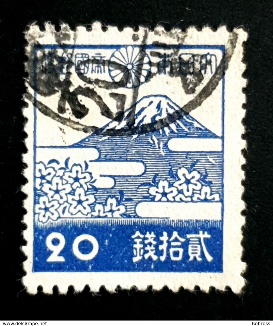 1942-1944 Local Motifs, 20S, Japan, Nippon, Used - Gebruikt