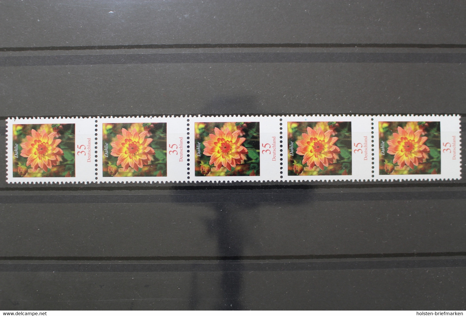 Deutschland (BRD), MiNr. 2505, Fünferstreifen ZN 65, Postfrisch / MNH - Rolstempels