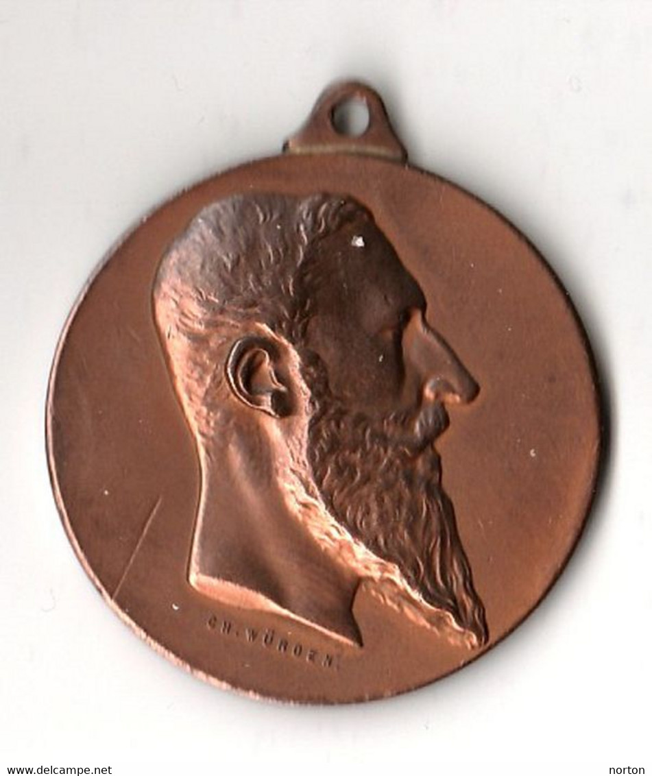 Médaille Léopold II - Concours Internationaux D’animaux Reproducteurs 1897 Par Ch. Würden - Autres & Non Classés