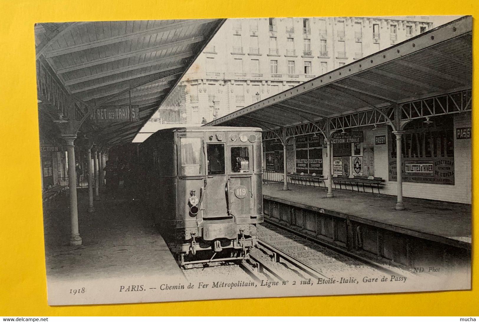 15366 - Paris Métropolitain Ligne No 2 Sud Etoile Italie Gare De Passy - Metro, Estaciones