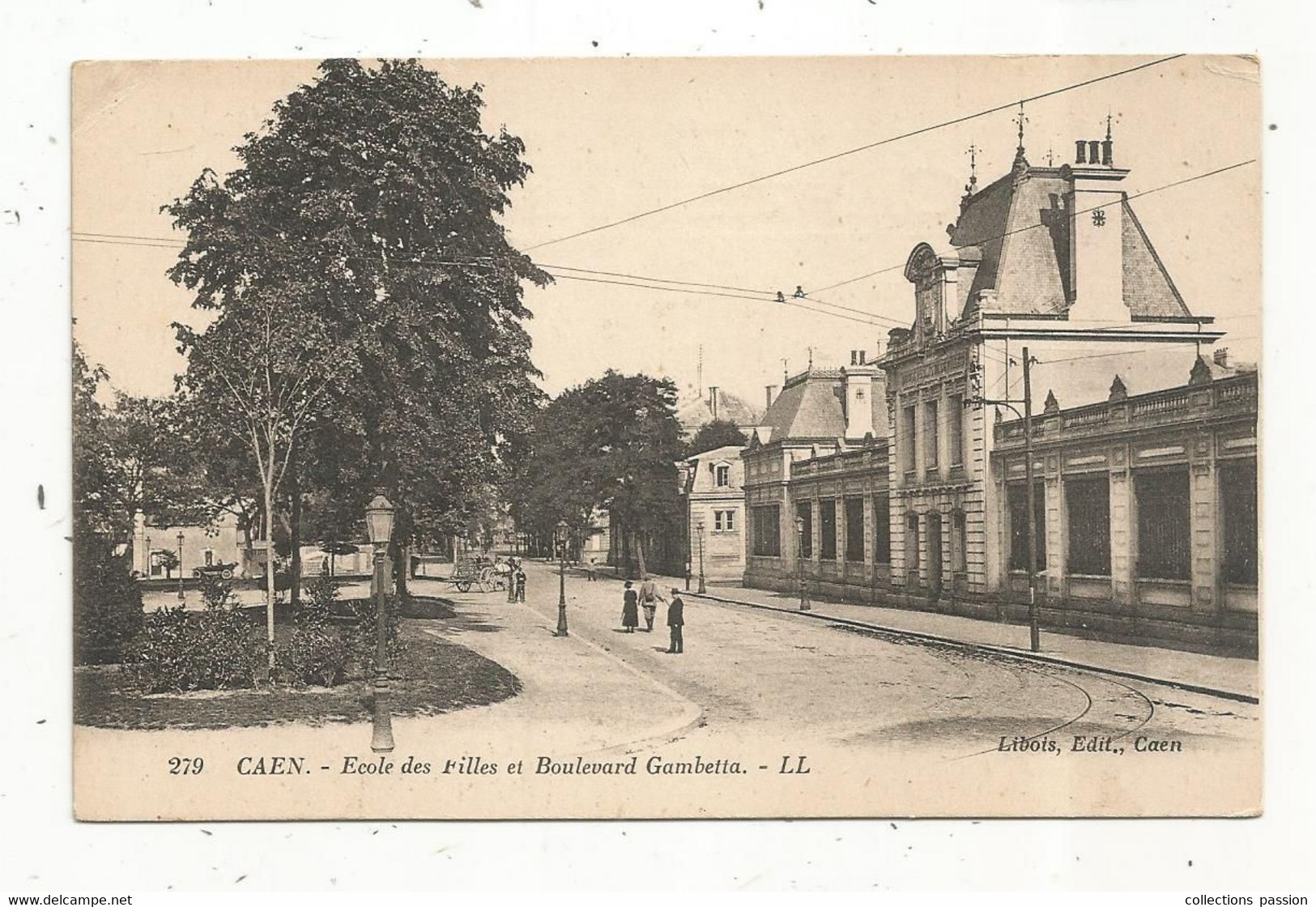 Cp, école Des Filles Et Boulevard GAMBETTA,14 ,CAEN , Vierge - Schools