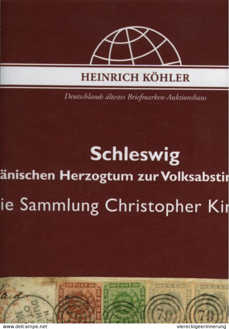 ! Sonderkatalog Sammlung Christopher King Teil 1, Schleswig 1587-1920, 80 S., Auktionshaus Heinrich Köhler - Collezioni