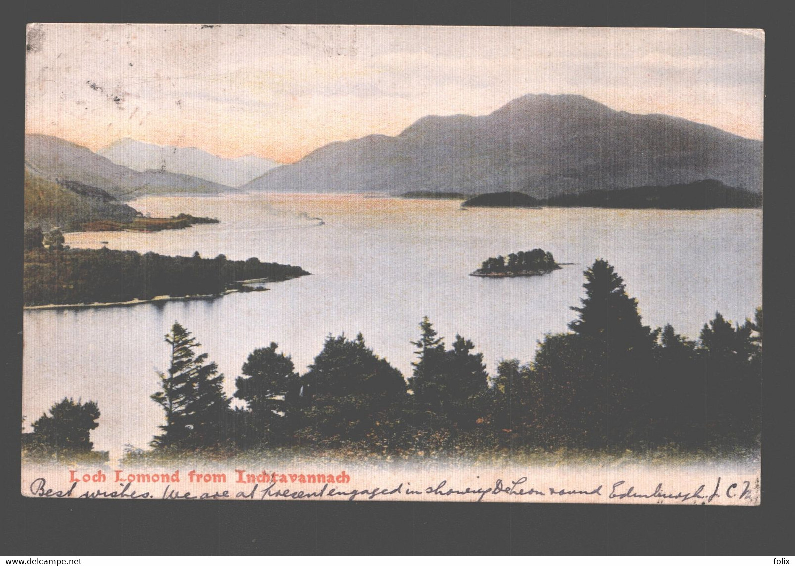 Loch Lomond From Inchtavannach - 1904 - Dunbartonshire