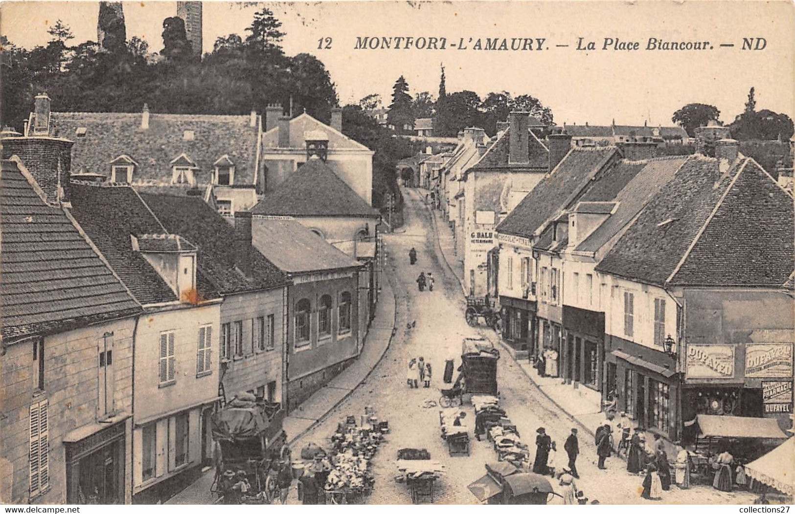 78-MONTFORT-L'AMAURY- LA PLACE BLANCOUR - Montfort L'Amaury