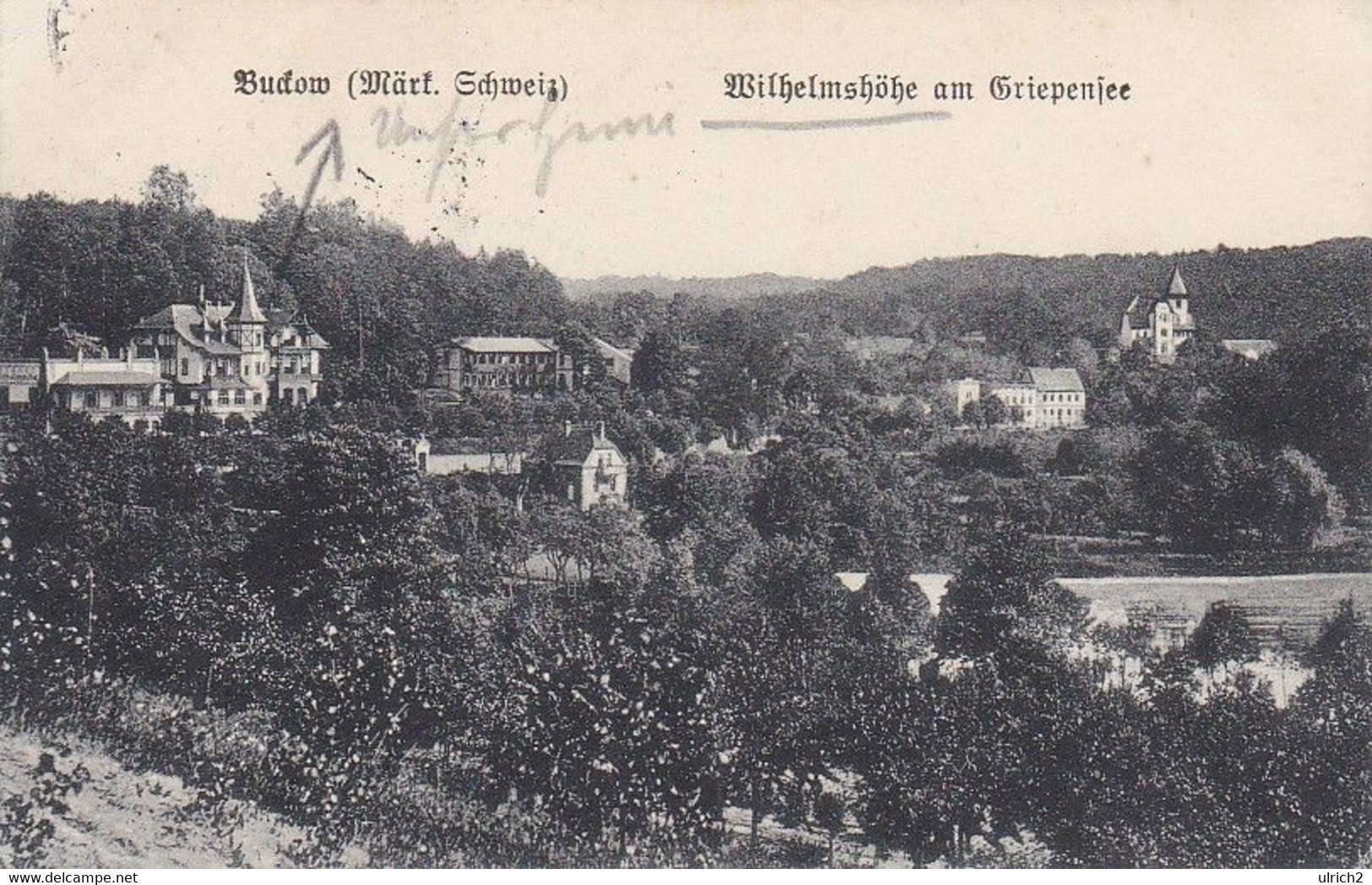 AK Buckow - Märkische Schweiz - Wilhelmshöhe Am Griepensee - 1920 (57657) - Buckow