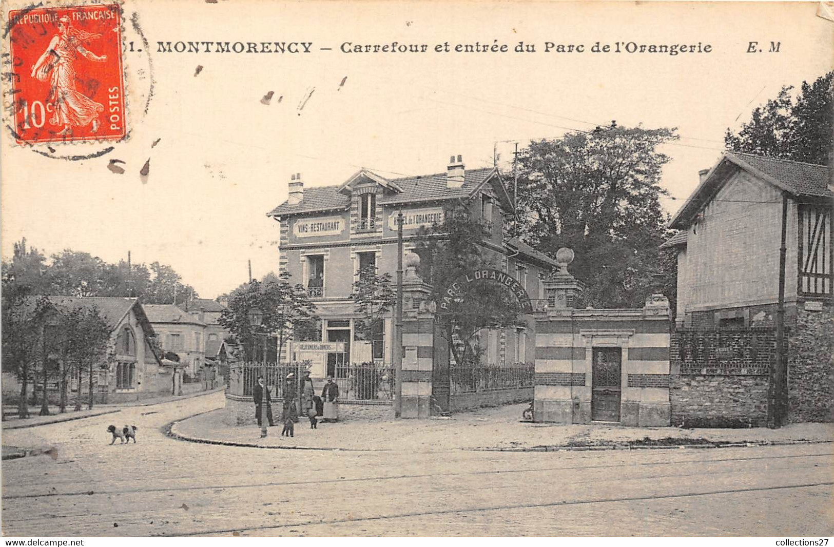 95-MONTMORENCY- CARREFOUR ET ENTRÉE DU PARC DE L'ORANGERIE - Montmorency