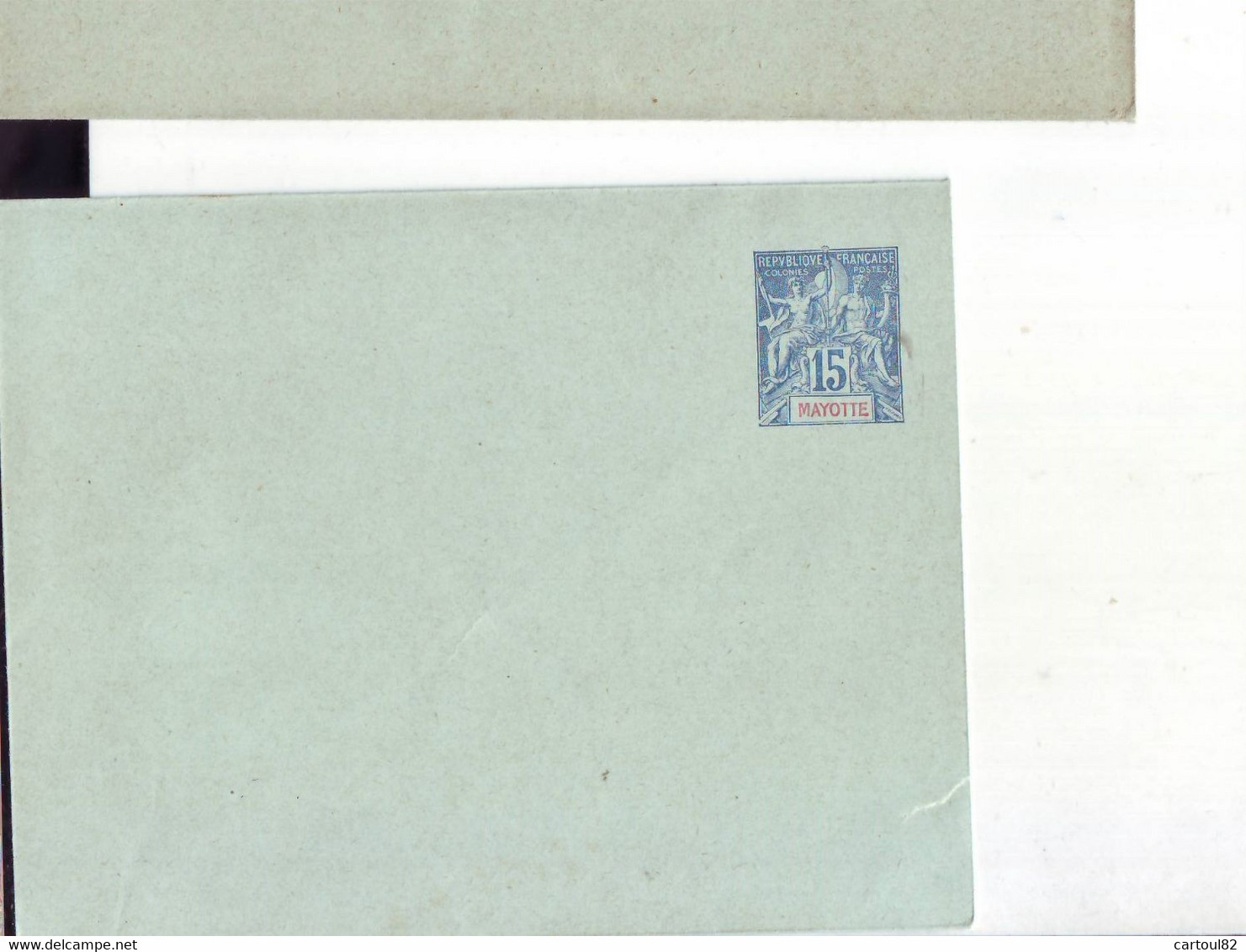 12 C  ENT Entier Postal  MAYOTTE ENV - Ganzsachen & PAP