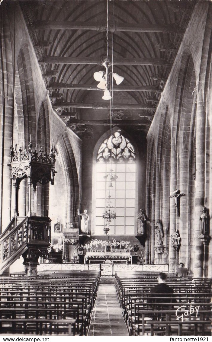 PLOERMEL INTERIEUR DE L'EGLISE (dil323) - Ploërmel