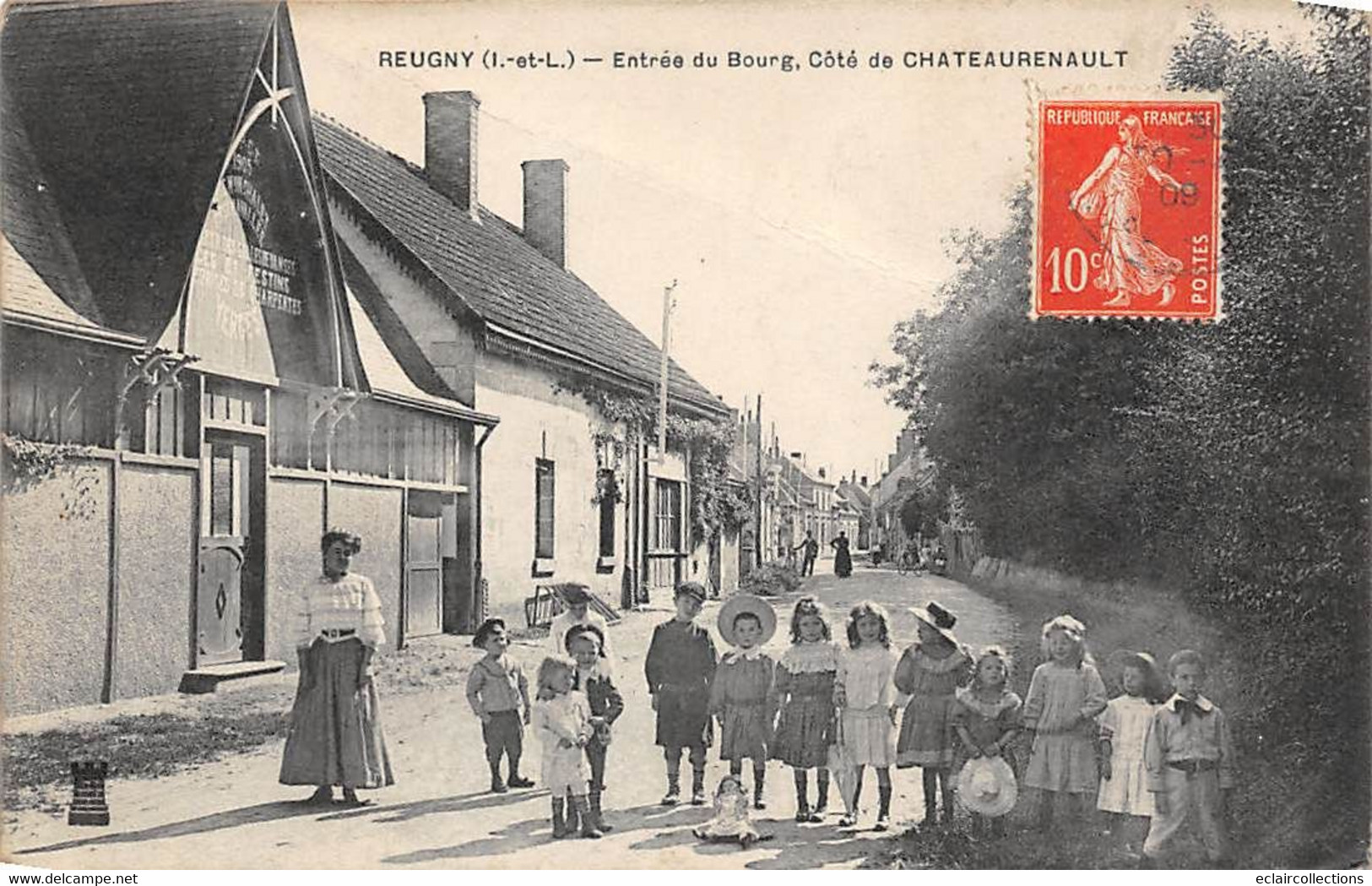 Reugny        37           Entrée Du Bourg Côté Chateaurenault            (voir Scan) - Reugny