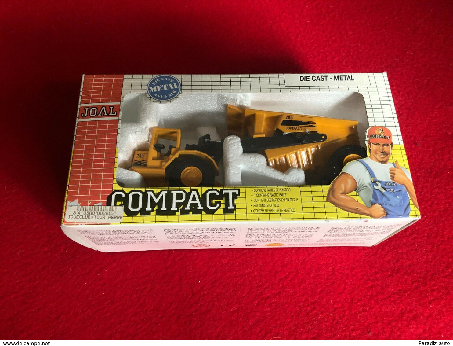 Tracteur Avec Benne 1/70 Joal - Camions, Bus Et Construction