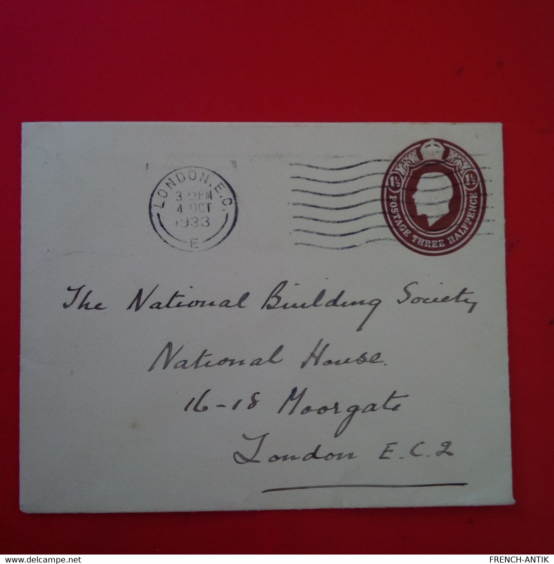 LETTRE LONDON NATIONAL HOUSE - Cartas & Documentos