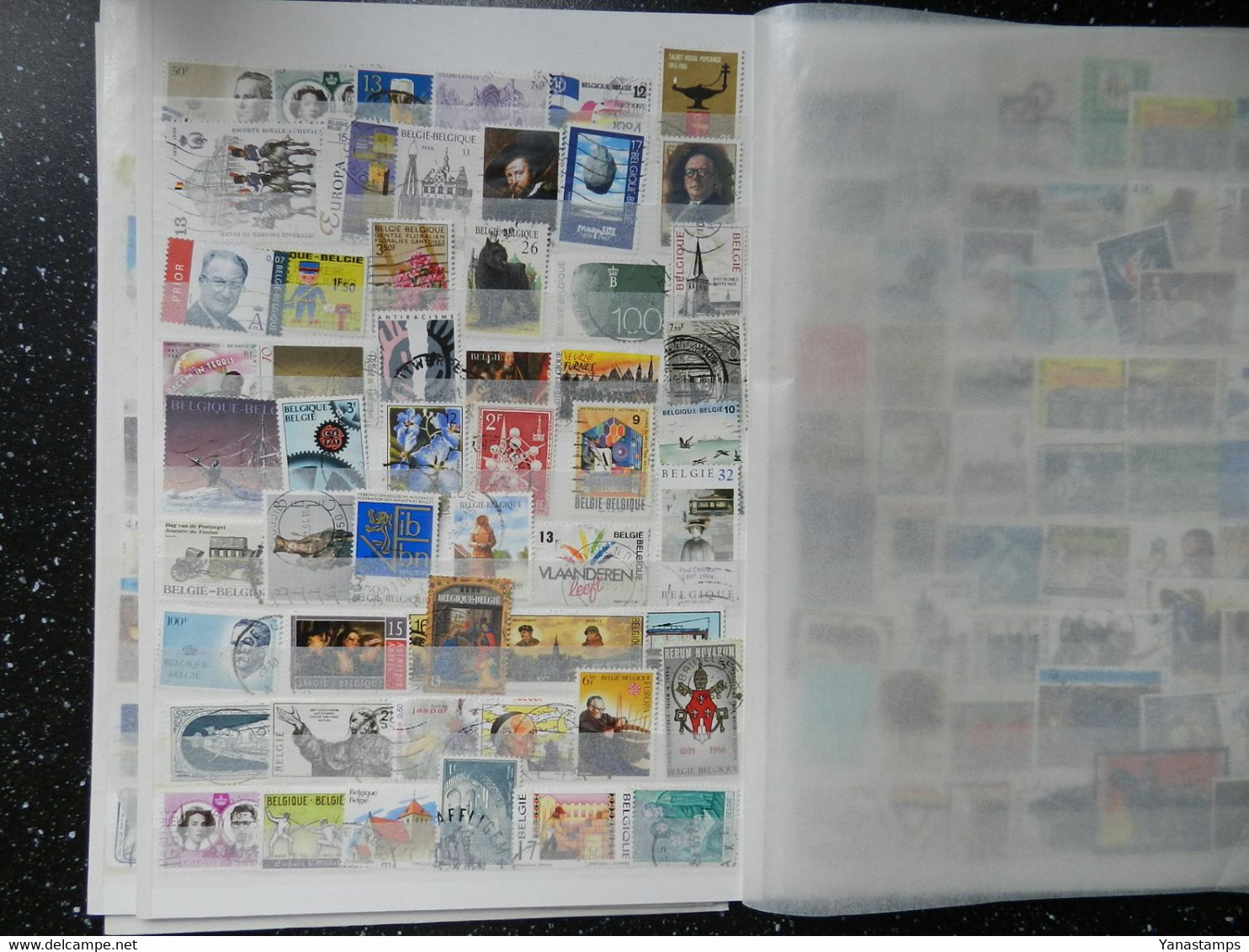 Belgium : +/- 500 stamps, all commems/large, good value !!!