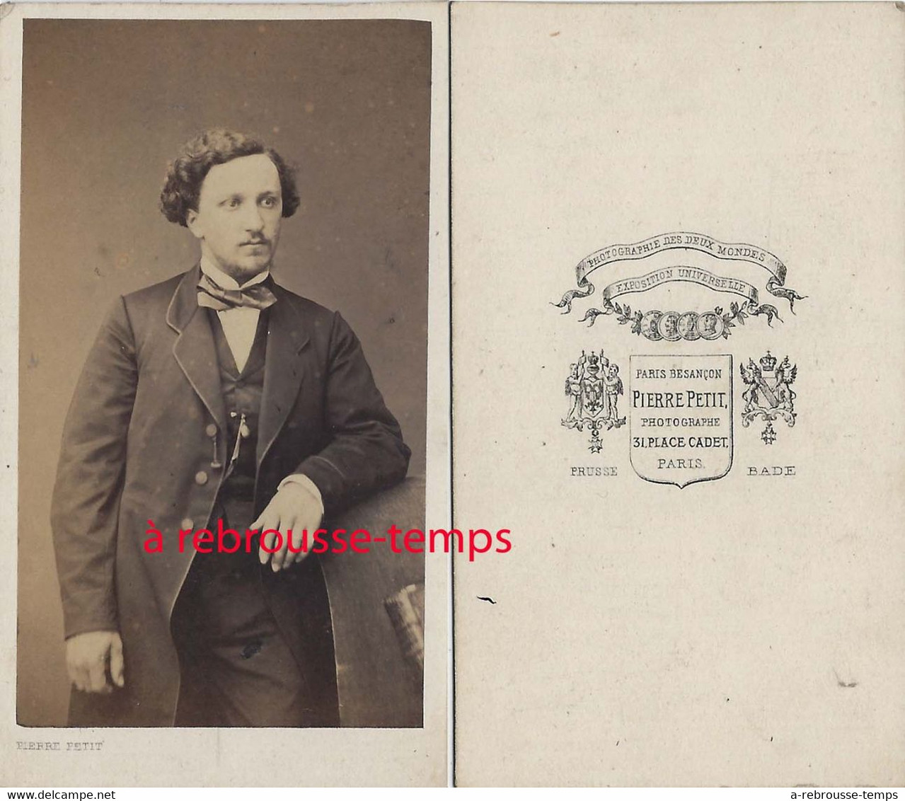 CDV Par Pierre Petit-homme élégant - Anciennes (Av. 1900)